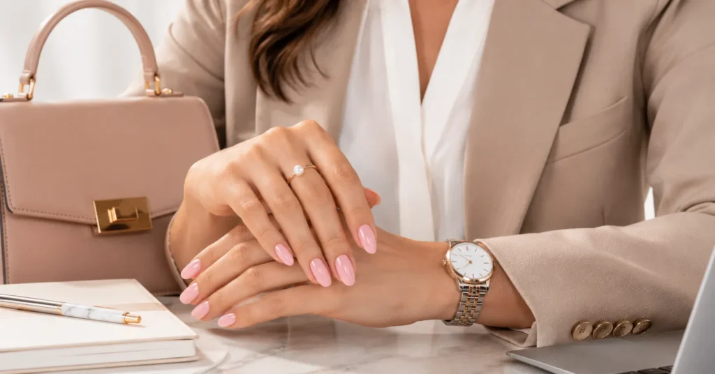 Baby Pink Nails: Trendy Designs Every Fashion Lover Needs 10 Baby Pink Nails for professional office and formal event styling