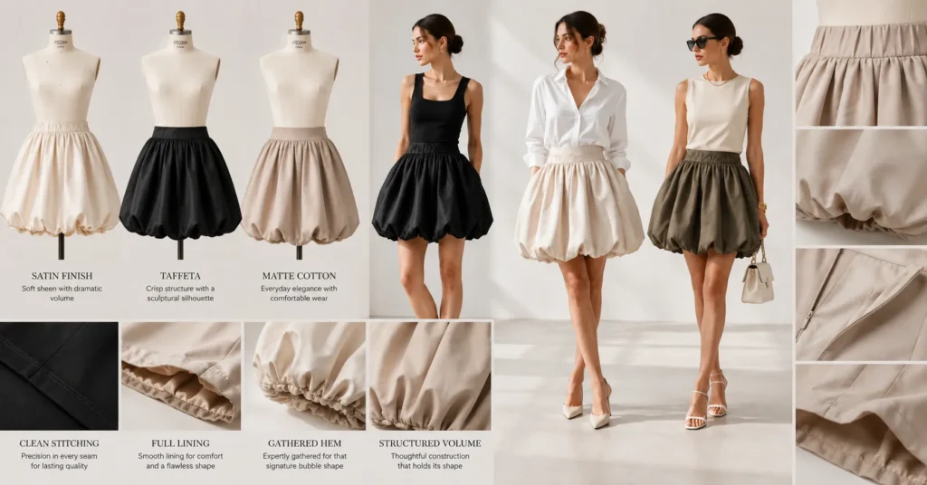 Bubble Skirt: Timeless Outfit Ideas, Styling Tips & Fashion Trends 4 Bubble Skirt highlighting premium tailoring and signature rounded silhouette.
