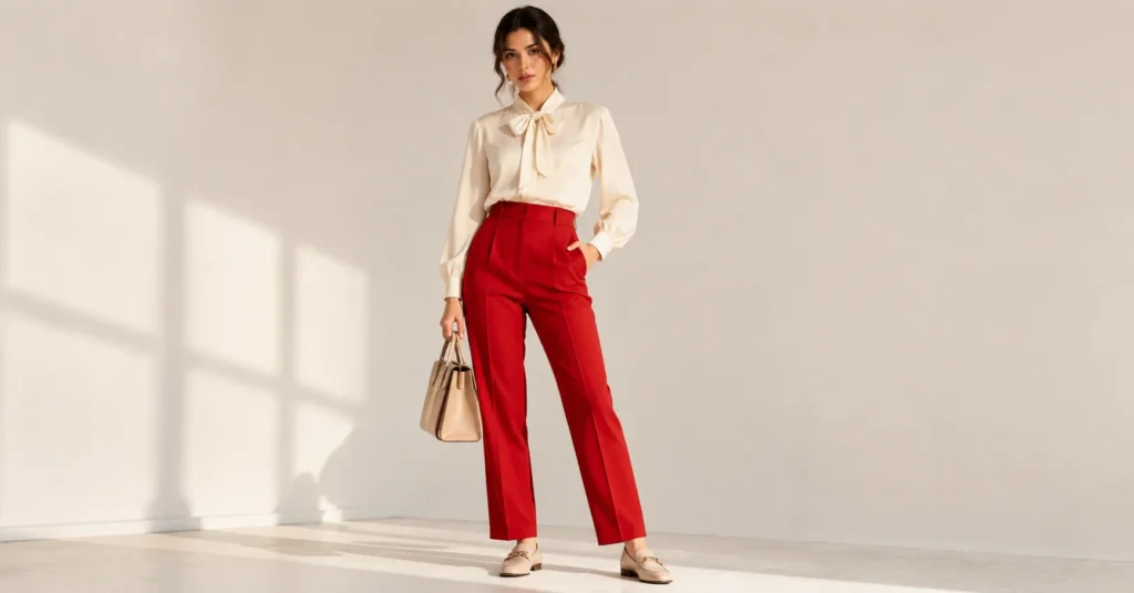Red Pants: Stunning Outfit Ideas to Instantly Elevate Your Style 4 Classic Red Pants inspired by timeless fashion history