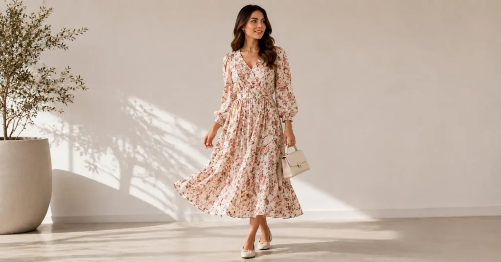 First Date Outfit Ideas: What to Wear to Make a Perfect First Impression 6 First Date Outfit Ideas with a flirty and feminine floral dress style