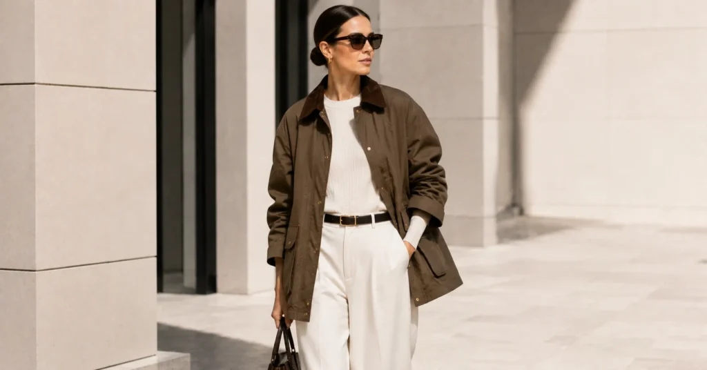 Barn Jacket: Timeless Style, History & Modern Outfit Inspiration 15 Modern Barn Jacket outfit making a timeless contemporary fashion statement.
