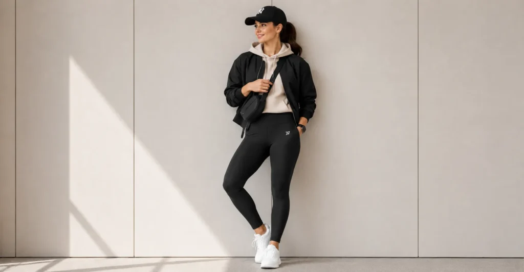 Outfit Ideas: Stylish Looks for Work, Weekends, and Special Events 8 Sporty Outfit Ideas featuring fashionable athleisure clothing and sneakers.