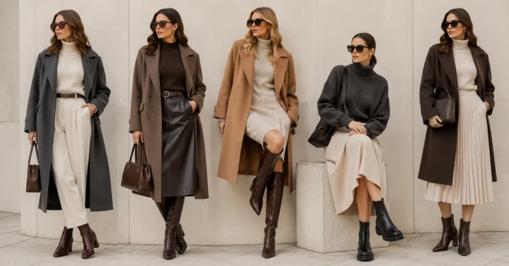 Winter Fashion 2026: Powerful Style Trends Every Woman Loves 6 Winter Fashion 2026 refined leather boots styling ideas.