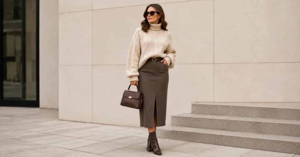 Winter Fashion 2026: Powerful Style Trends Every Woman Loves 5 Winter Fashion 2026 statement knitwear styling inspiration.
