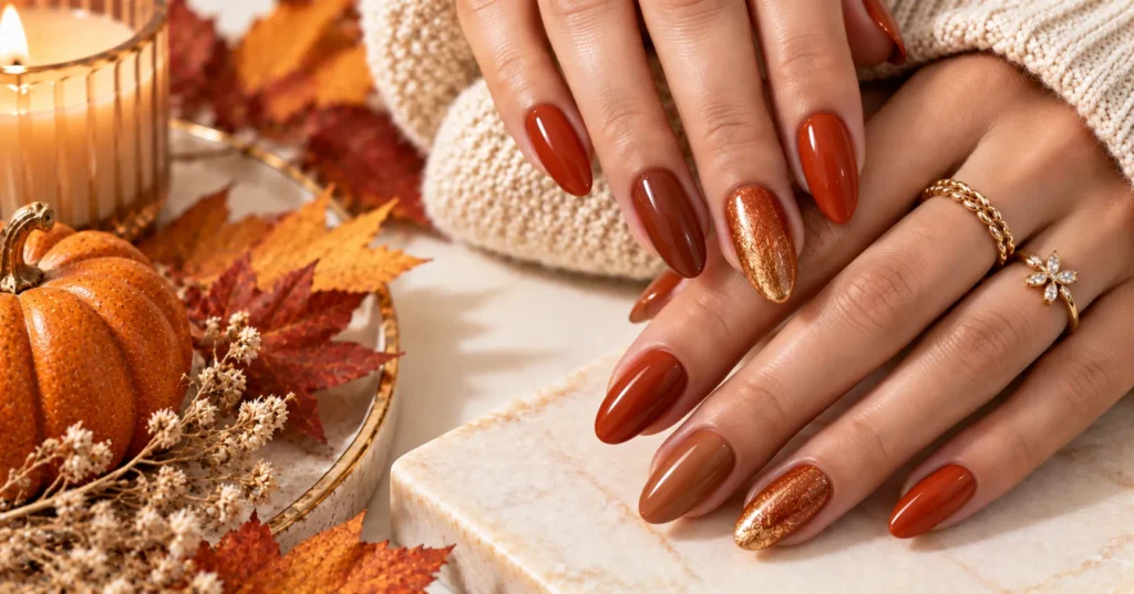 Fall Nails: 12 Stunning Ideas for a Chic Autumn Manicure 8 Fall Nails 6