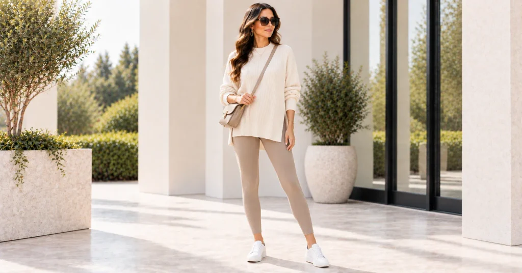 15 Types of Pants for Women: Stylish & Ultimate Guide to Every Pant Style 15 Types of Pants women's leggings outfit styled for everyday wear
