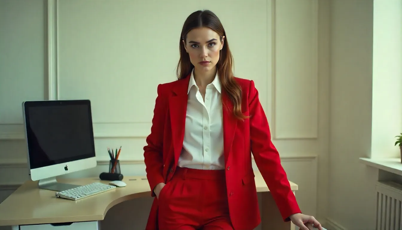 Red and White Outfits