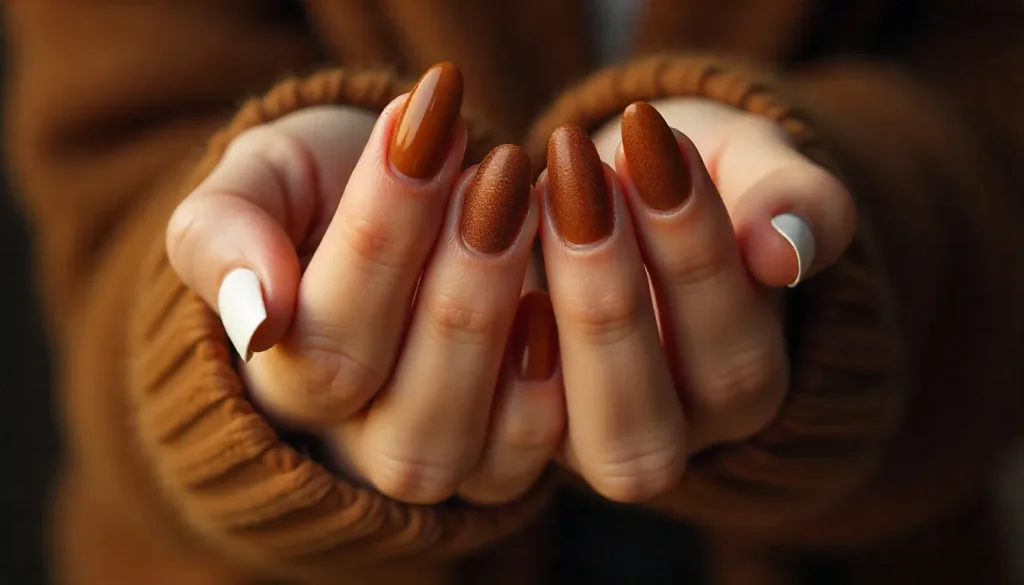 Gingerbread Nails: The Sweetest Holiday Manicure Trend You Need to Try 1 Gingerbread Nails