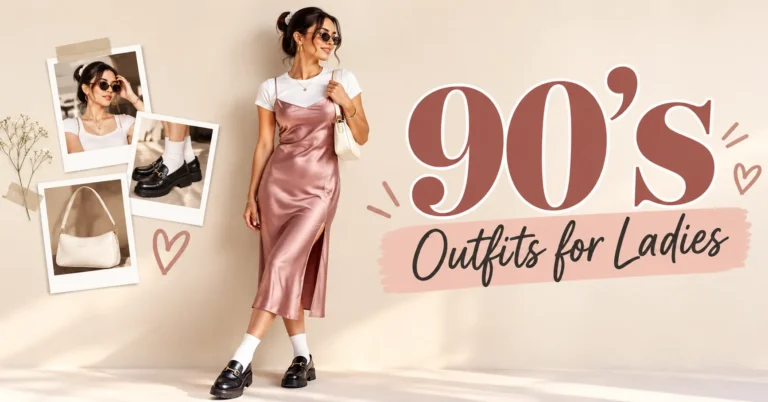 90's Outfits for Ladies featuring a satin slip dress layered over a white baby tee