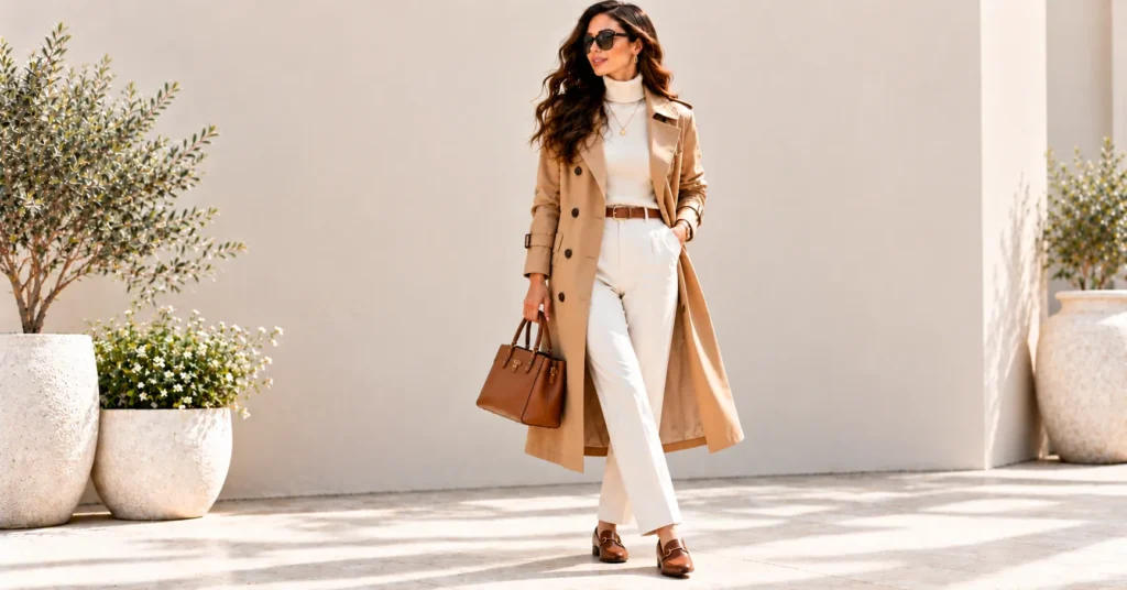 12 Effortless Day Looks: The Ultimate Guide to Chic Everyday Style 13 Elegant Camel Trench Street Style