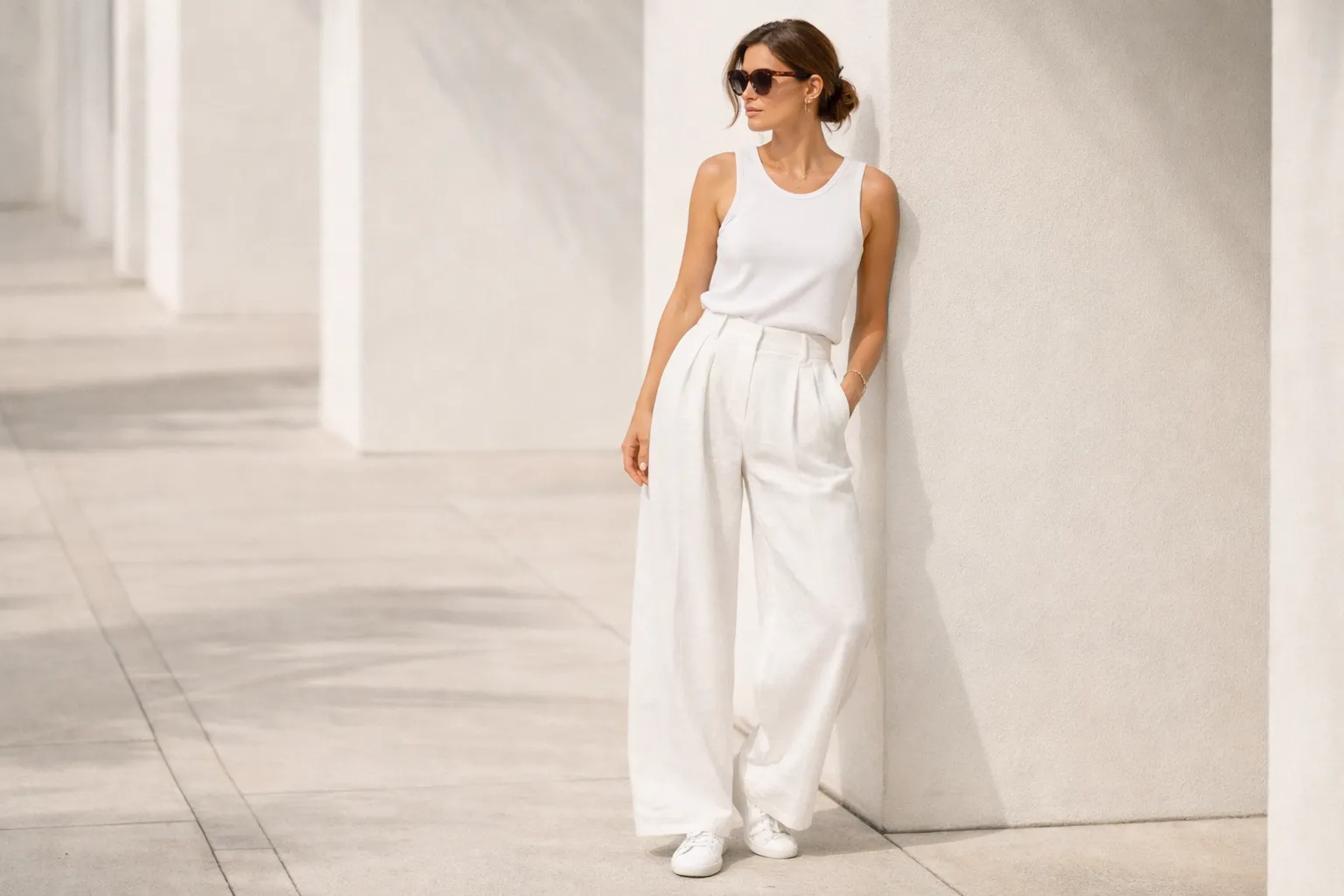 White Linen Trouser Outfits