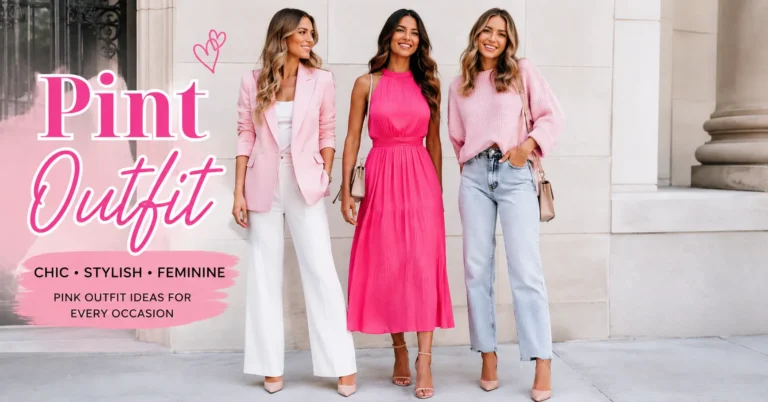 Pink outfit ideas featuring stylish women wearing trendy pink fashion looks