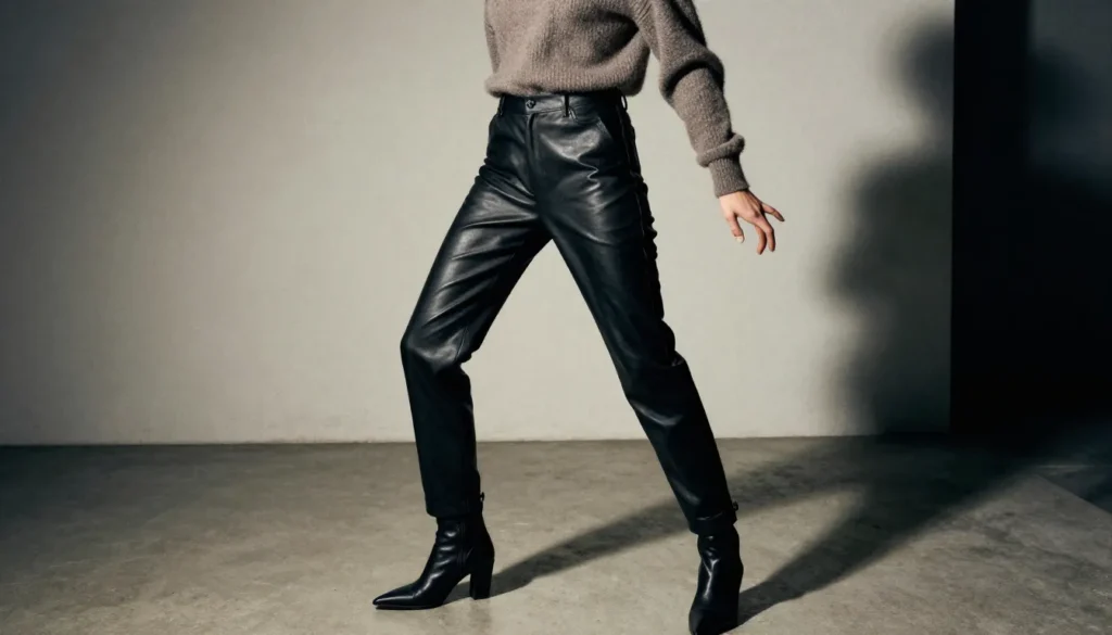 Leather Pants: How One Bold Wardrobe Piece Became Surprisingly Everyday 3 4 43