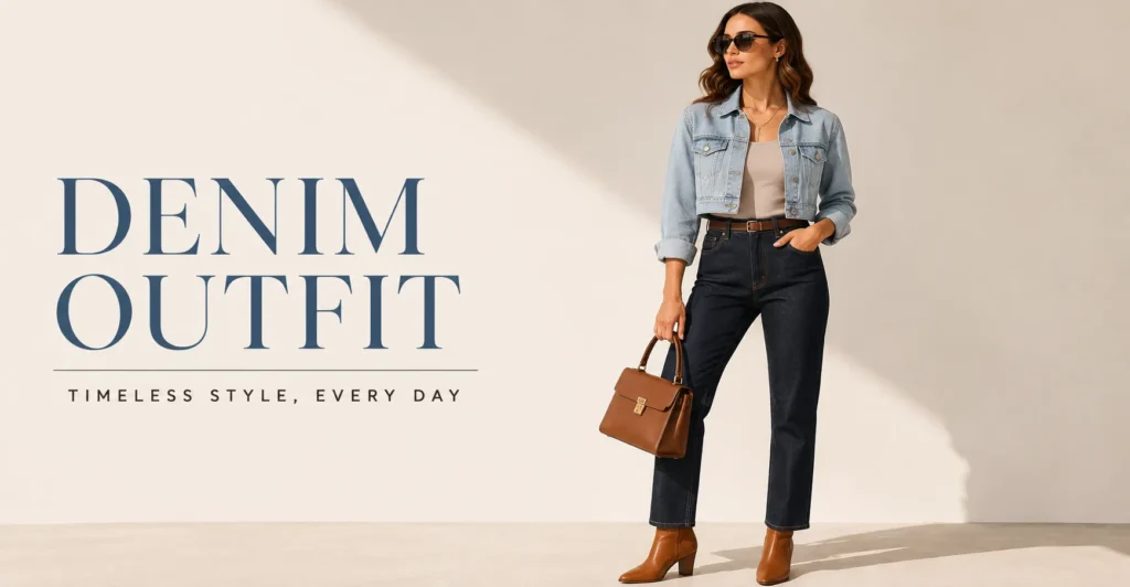 Cropped Top Outfit Ideas: Stylish Looks for Every Occasion 12 Cropped Top Outfit layered with a cropped denim jacket and jeans.
