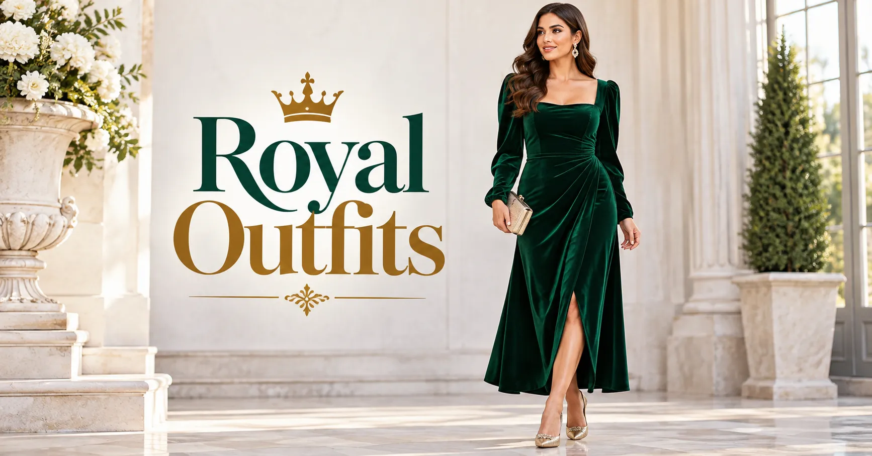 Royal Outfits elegant regal velvet dress fashion blog hero image