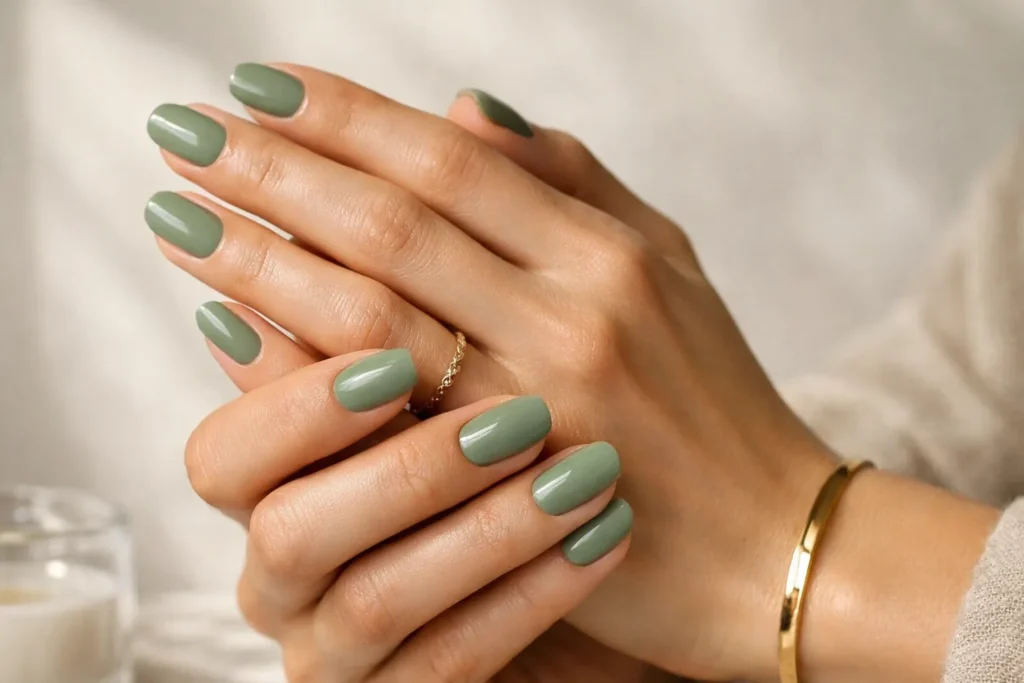 Sage Green Nails