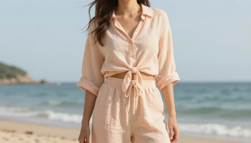 Breathable summer two piece outfit