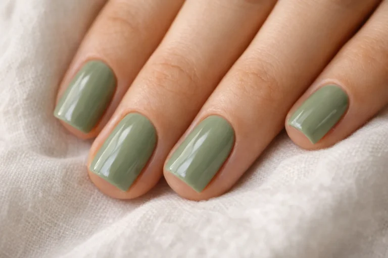 Sage Green Nails