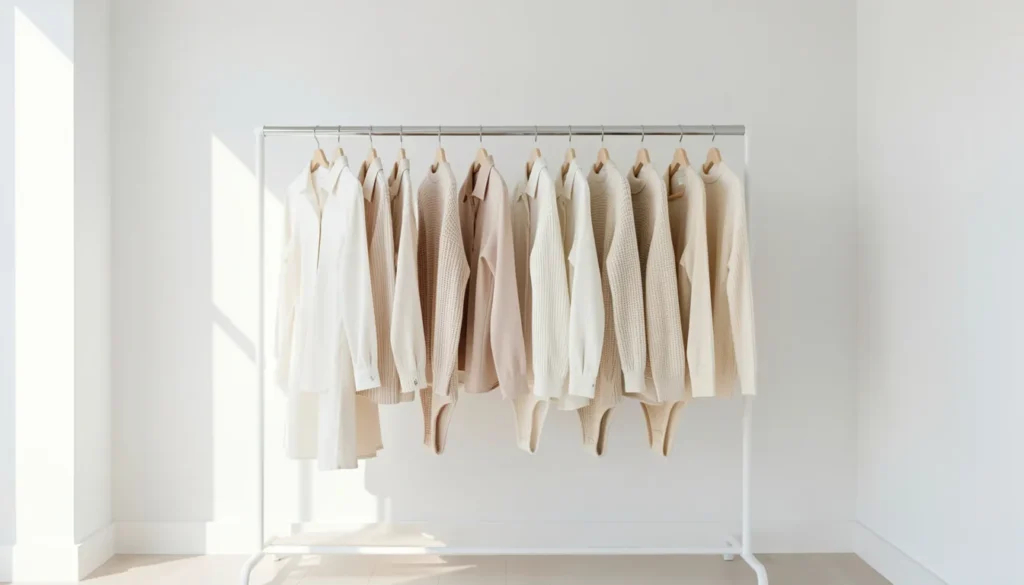 Teacher wardrobe essentials including trousers, jeans, and midi skirts