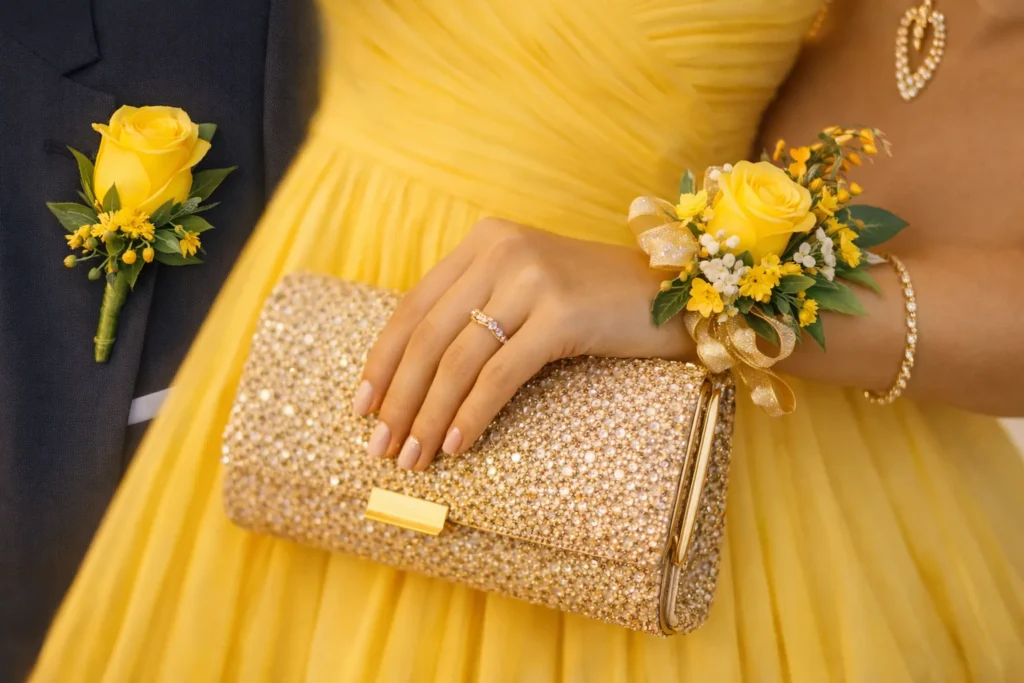 Yellow Prom Dress Couple Guide: Matching Tips, Suit Colors & Trends 5 4 53