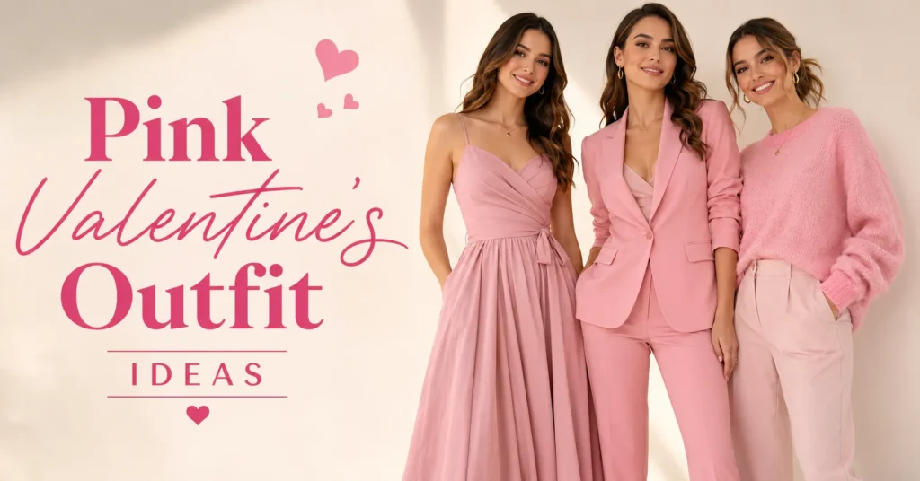 Pink Valentine's Outfit Ideas: Stylish Looks for Every Celebration 2 Pink Valentine's Outfit Ideas featuring elegant pink fashion inspiration for women.