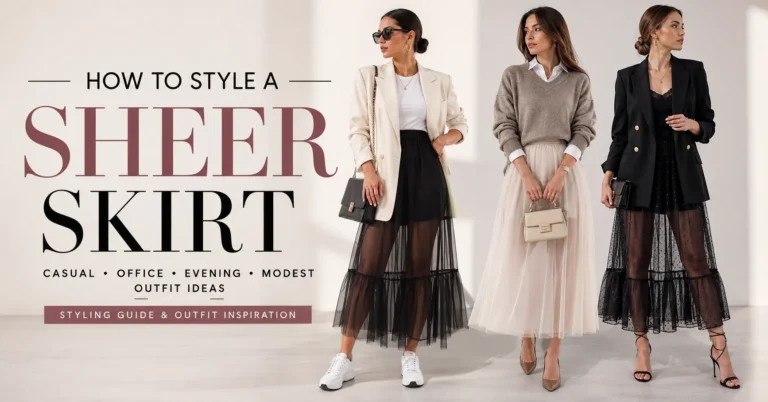 How to Style a Sheer Skirt with elegant layered outfit ideas for every occasion.