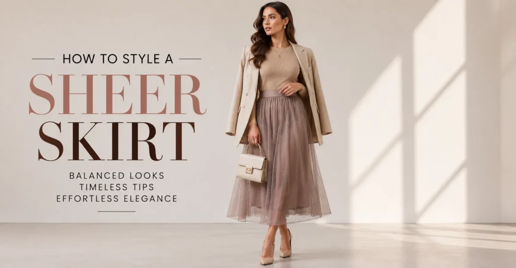 How to Fearlessly Style a Sheer Skirt for Any Occasion 9 How to Style a Sheer Skirt using timeless layering and styling tips for a polished look.