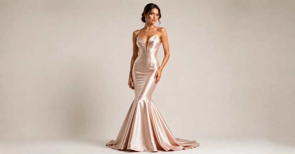 Prom Dresses Guide: Best Styles, Colors & Trends for 2026 9 Elegant mermaid trumpet prom dress silhouette.