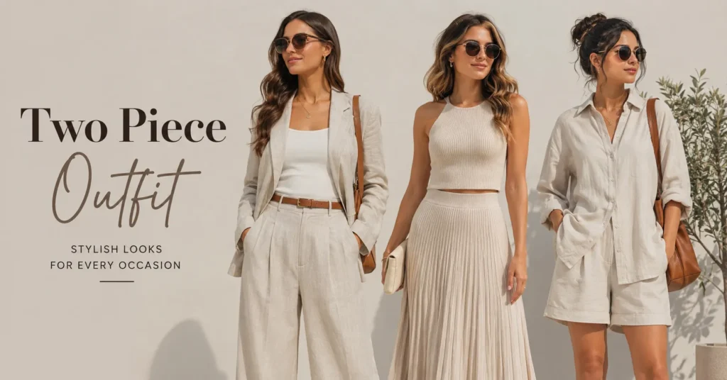 Two Piece Outfit inspiration featuring elegant matching sets for women.