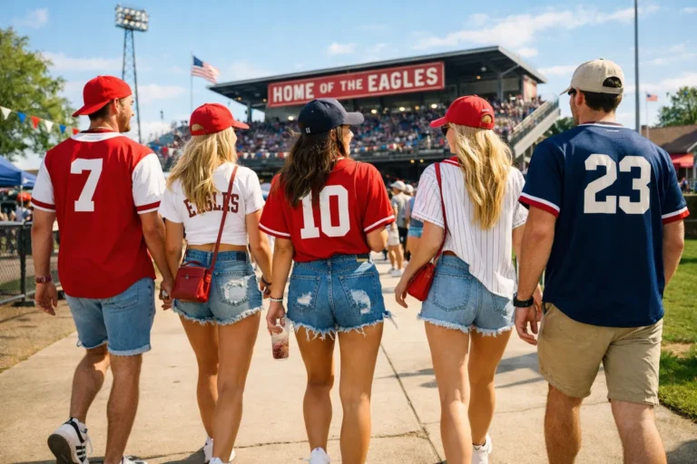 College Baseball Game Outfit