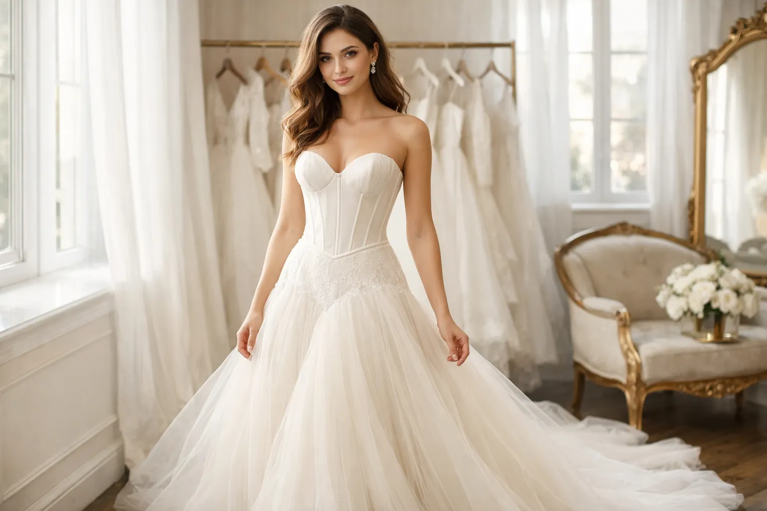 Drop Waist Wedding Dress