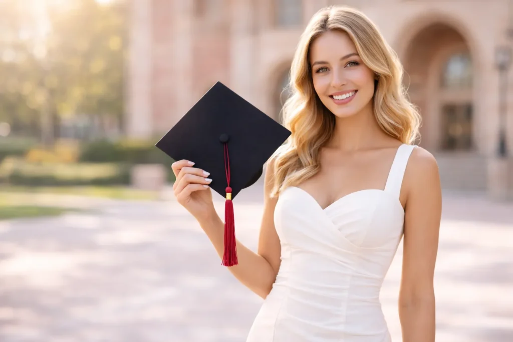 White Graduation Dress