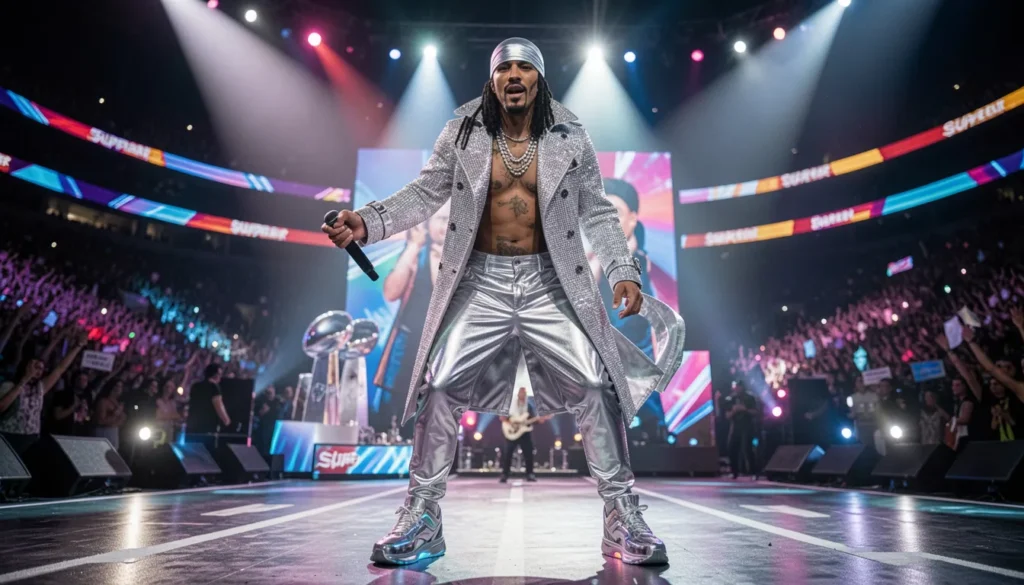 Bad Bunny Super Bowl Outfit: The Iconic Silver Halftime Look 2 Bad Bunny Super Bowl Outfit