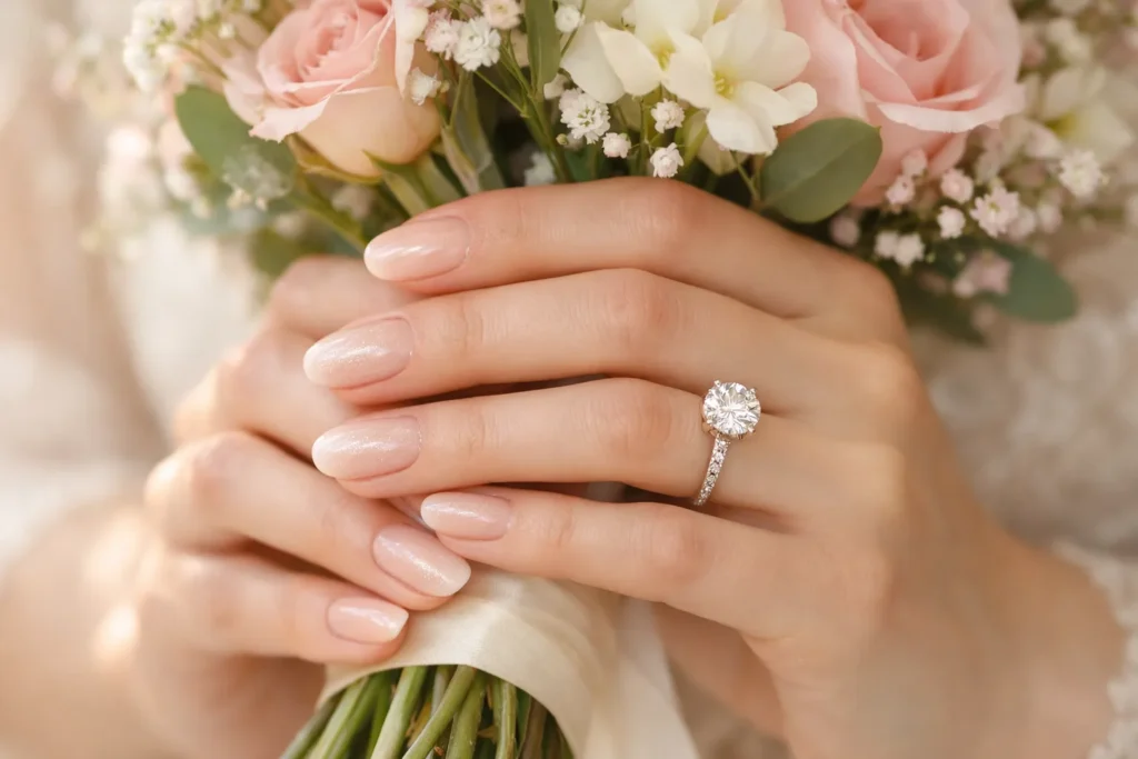 The Perfect Wedding Nails: Trends, Shapes, and Bridal Manicure Tips 2 Wedding Nails