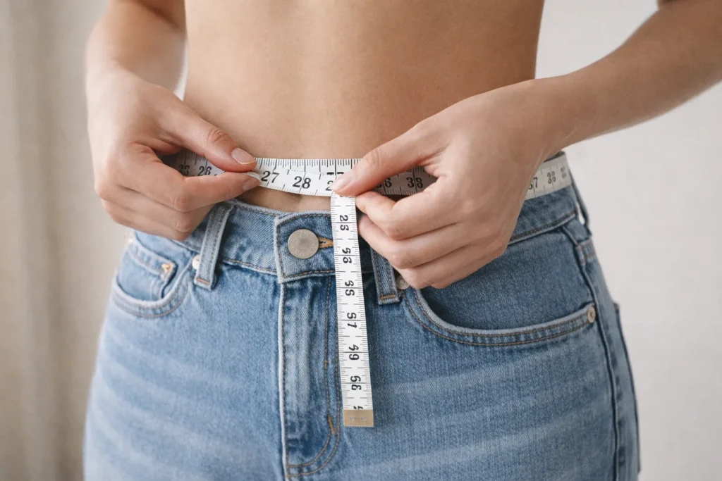 how to measure waist for size 30 jeans