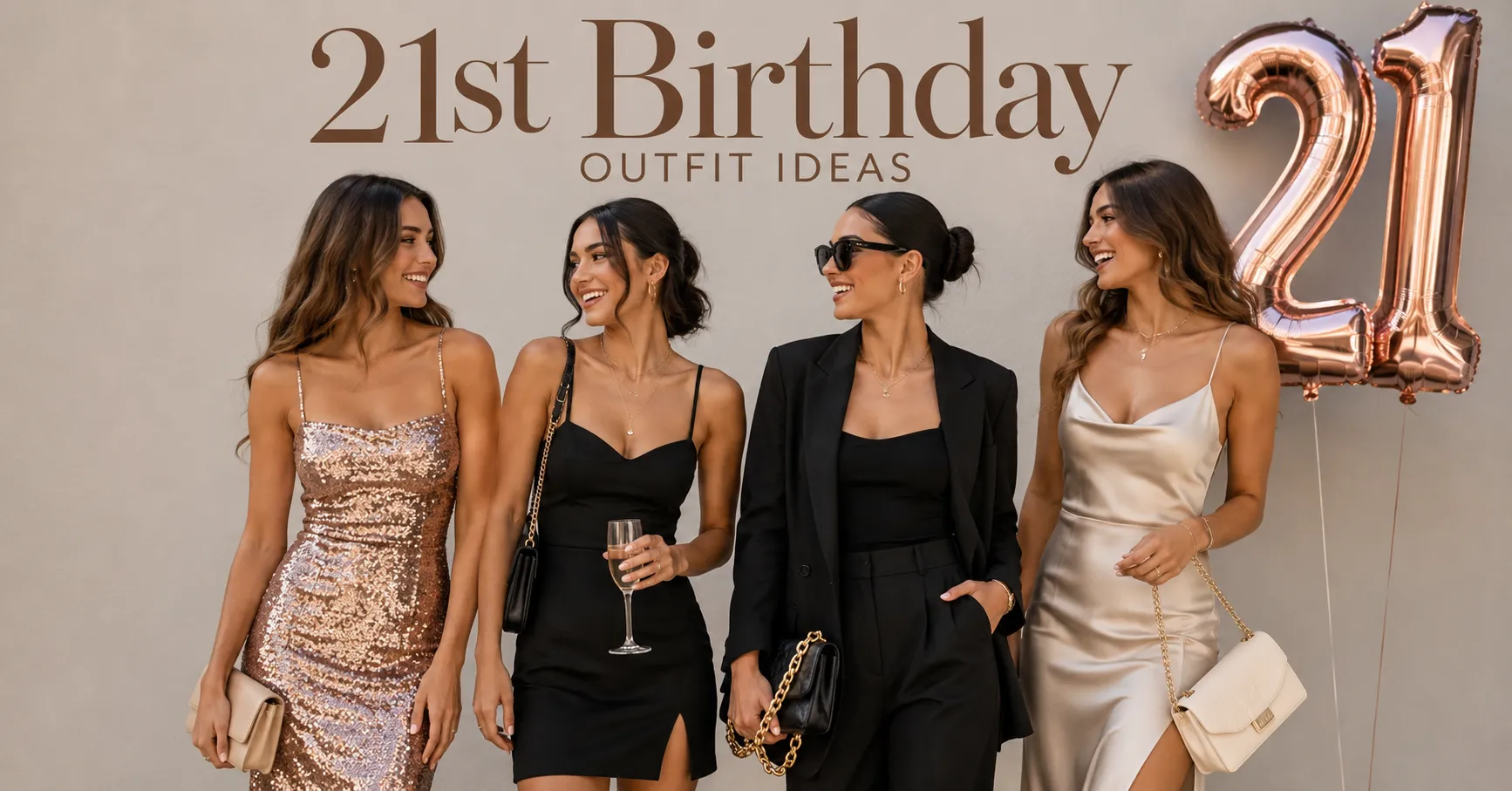 21st Birthday Outfit Ideas featuring stylish birthday fashion for women celebrating their special day.