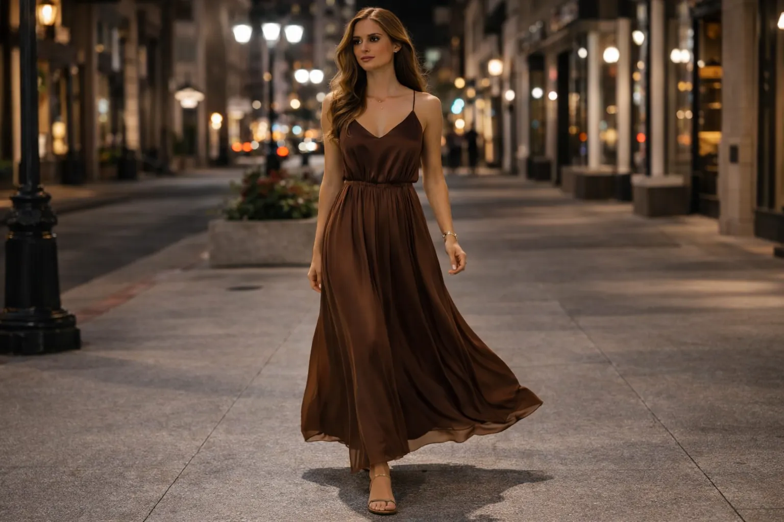 Home 11 Brown Maxi Dress