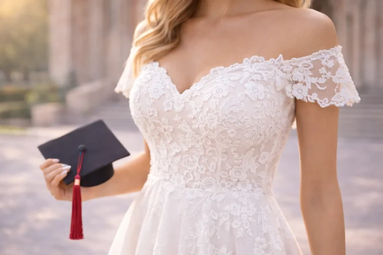 White Graduation Dress