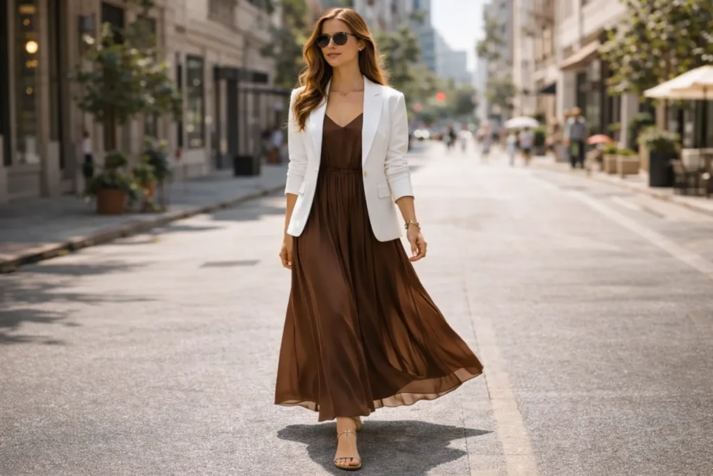 How to Style a Brown Maxi Dress for Any Occasion 6 5 13
