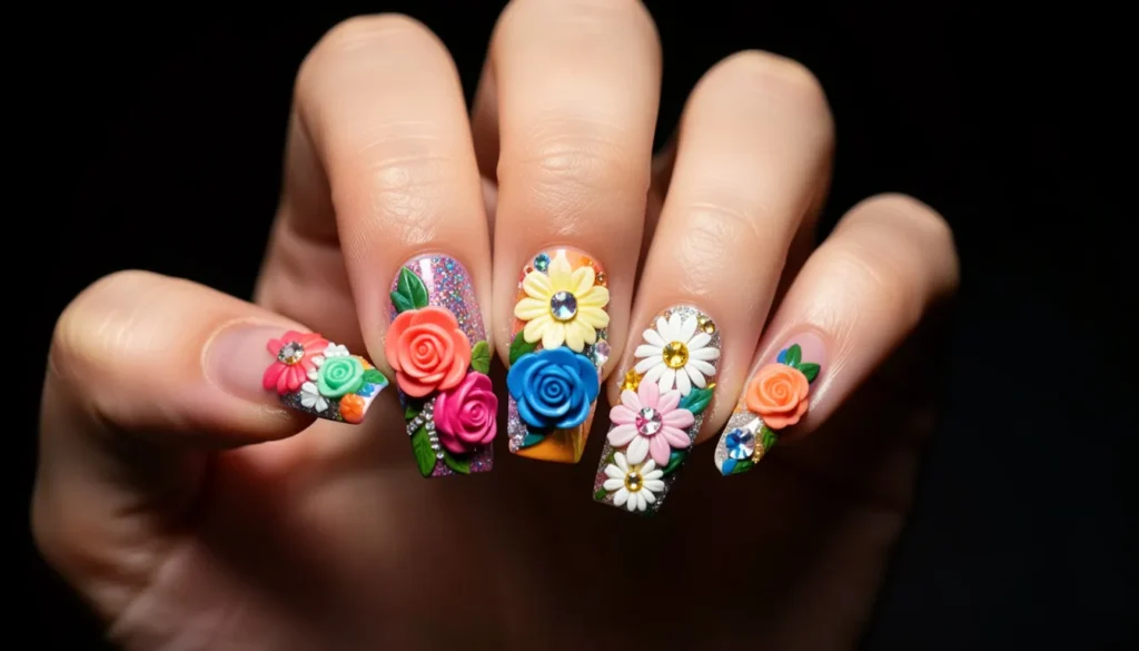 3D Flower Nails: Your Guide to the Floral Manicure 8 8 10