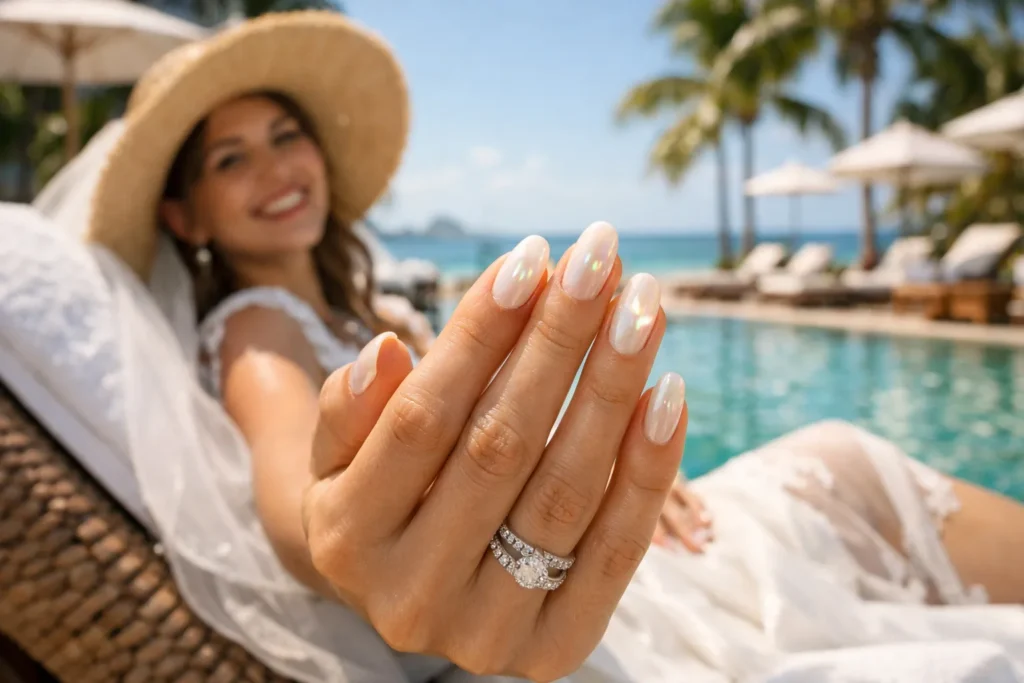 The Perfect Wedding Nails: Trends, Shapes, and Bridal Manicure Tips 10 9 70