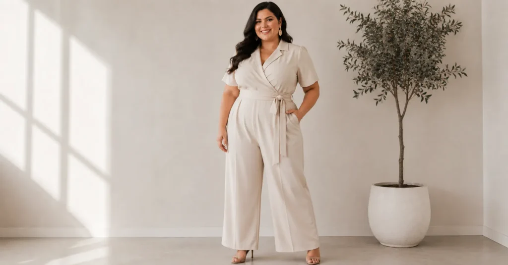 Plus Size Birthday Outfit Ideas: Stunning Looks You'll Absolutely Love 7 Chic jumpsuit inspiration for Plus Size Birthday Outfit Ideas.