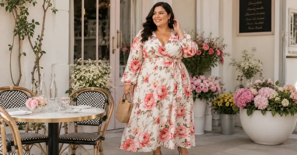 Plus Size Birthday Outfit Ideas: Stunning Looks You'll Absolutely Love 11 Floral maxi dress featured in Plus Size Birthday Outfit Ideas.