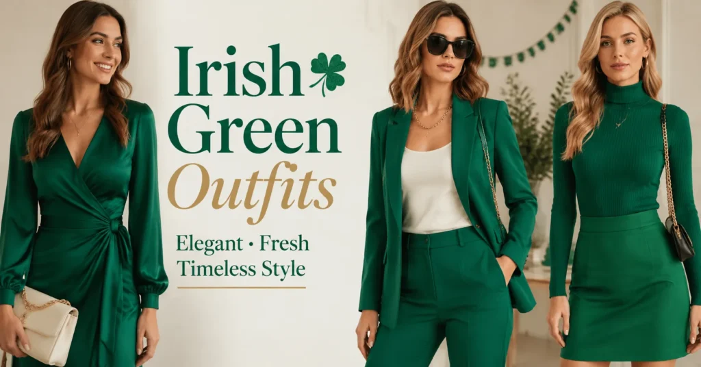 How to Style Irish Green Outfits for Any Occasion 5 Irish Green Outfits styling ideas for women with elegant green fashion looks