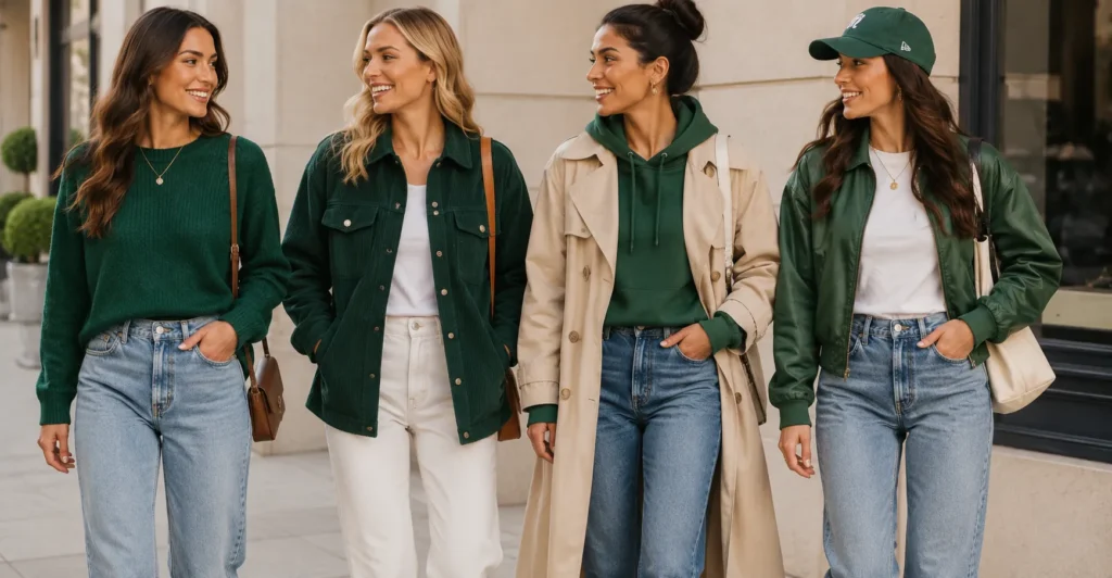 Irish Green Outfits casual everyday fashion ideas for women