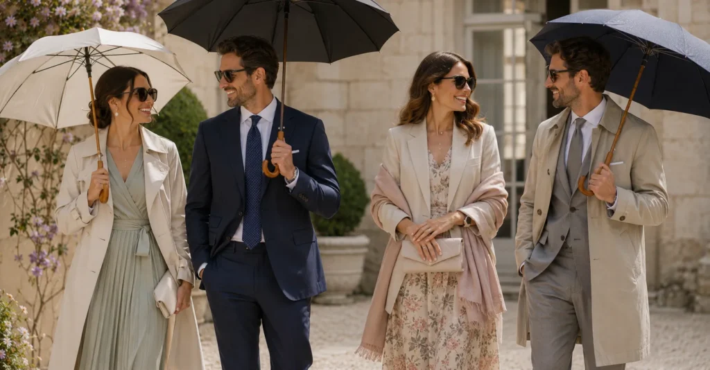 Spring Wedding Outfit: What to Wear for Every Dress Code, Venue & Weather Twist 19 Layered looks from the Spring Wedding Outfit Style Guide for changing spring weather.