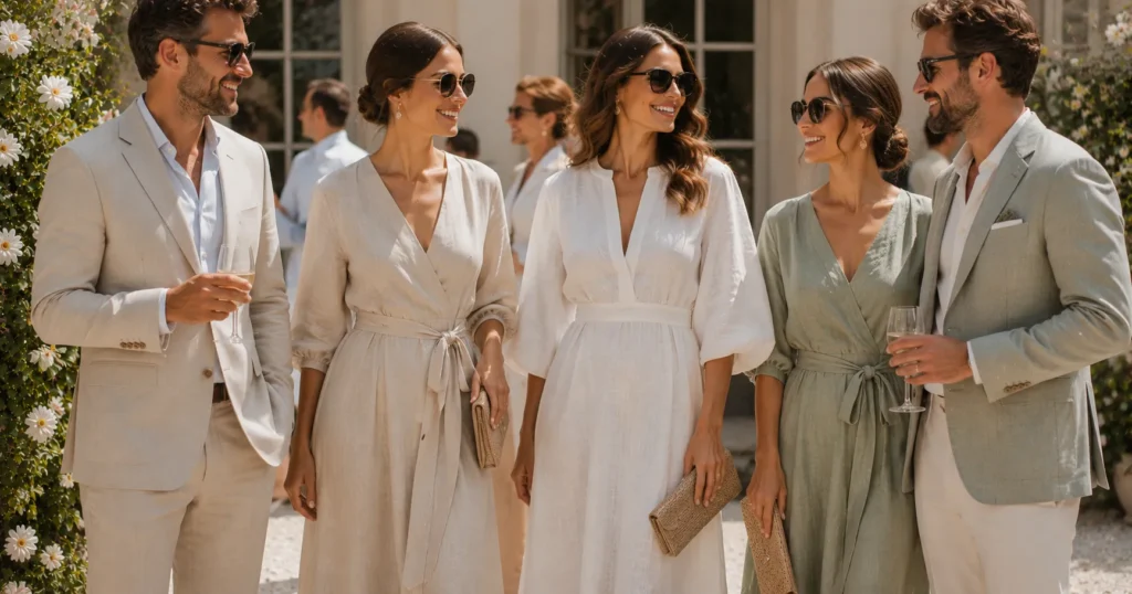 Spring Wedding Outfit: What to Wear for Every Dress Code, Venue & Weather Twist 15 Linen outfit ideas from the Spring Wedding Outfit Style Guide.