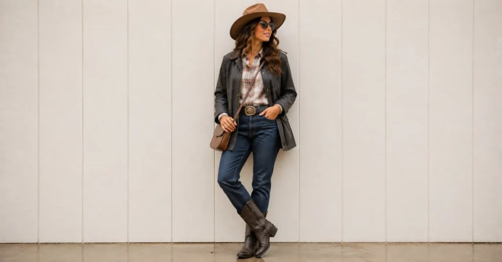 Luke Bryan Concert Outfit Ideas: Boots, Denim & Country Style 19 Luke Bryan Concert Outfit Ideas for muddy outdoor shows featuring durable boots, dark denim, and practical layers.