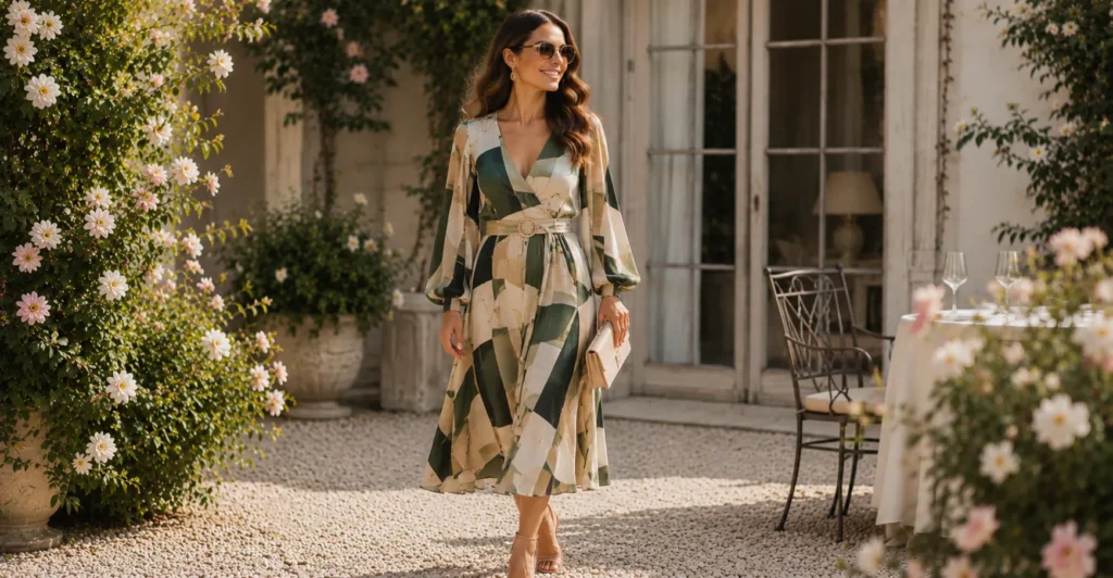 Spring Wedding Outfit: What to Wear for Every Dress Code, Venue & Weather Twist 11 Modern print ideas from the Spring Wedding Outfit Style Guide.