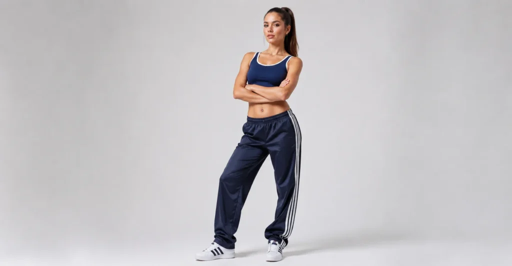 Spice Girls Outfits: Iconic Looks That Defined the 90s 6 Sporty Spice Girls Outfits featuring a 90s-inspired tracksuit and athletic fashion.